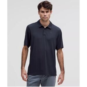 Men's Lululemon Logo Sport Polo Short Sleeve True Navy Size XL